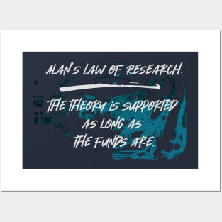 Law of Research. Humor Collection Posters and Art